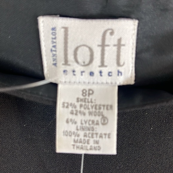 NWT Ann Taylor black stretch fitted trouser top - Picture 3 of 4